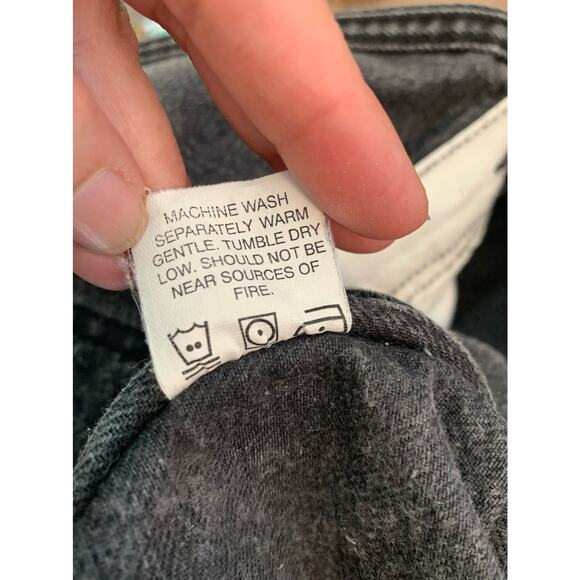 Pointer Brand black denim jean overalls size 36 waist - Picture 4 of 11